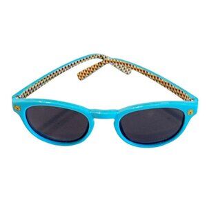 Disney Kid's Winnie the Pooh Blue Sunglasses Eyewear Dots Pooh Head NEW 5"